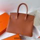 Hermes Hermès Birkin 30cm Togo Ck37 Golden Brown Waxed Thread Gold Hardware Hand-Stitched