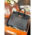 Hermes Hermès Birkin 25cm Touch Full Hand-Stitched: Glossy Crocodile Black Gold Hardware Out of Stock Hand-Stitched