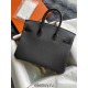 Hermes Hermès Birkin 25 Touch Full Hand-Stitched: Glossy Crocodile Black Gold Hardware HCP Out of Stock Hand-Stitched