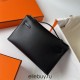 Hermes Hermès Mini Kelly 22cm Swift Imported Plain Leather Ck89 Black Waxed Thread Gold Hardware Hand-Stitched