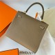 Hermes Hermès Kelly 25cm Togo Ck18 Elephant Grey Waxed Thread Gold Hardware Hand-Stitched