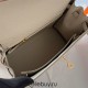 Hermes Hermès Kelly 25cm Togo Ck10 Milk White Waxed Thread Gold Hardware Hand-Stitched