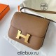 Hermes Hermès Constance 19cm Epsom 3G Chestnut Brown Waxed Thread Gold Hardware Hand-Stitched