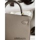 Hermes Hermès Mini Kelly 19cm Imported Epsom Leather Asphalt Grey Gold Hardware Hand-Stitched