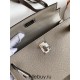 Hermes Hermès Mini Kelly 19cm Imported Epsom Leather Asphalt Grey Silver Hardware Hand-Stitched