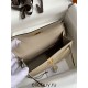 Hermes Hermès Mini Kelly 19cm Imported Epsom Leather Dove Grey Gold Hardware Hand-Stitched