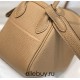 Hermes Hermès Mini Lindy 19 Togo Milk Tea Brown Size: 19.5cm Width 12.5cm Silver Hardware Hand-Stitched