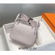 Hermes Hermès Mini Lindy 19 Togo Dreamy Purple Size: 19.5cm Width 12.5cm Silver Hardware Hand-Stitched