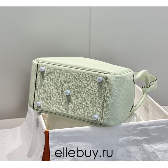 Hermes Hermès Lindy 26 Togo Bubble Green 26cm Silver Hardware Hand-Stitched