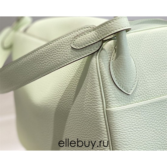 Hermes Hermès Lindy 26 Togo Bubble Green 26cm Silver Hardware Hand-Stitched