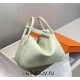 Hermes Hermès Lindy 30 Togo Bubble Green Silver Hardware Hand-Stitched