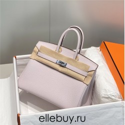 Hermes Hermès Birkin 25 Togo Dreamy Purple Silver Hardware Hand-Stitched