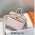 Hermes Hermès Birkin 25 Togo Dreamy Purple Silver Hardware Hand-Stitched