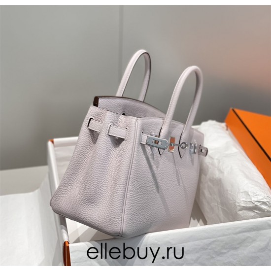 Hermes Hermès Birkin 25 Togo Dreamy Purple Silver Hardware Hand-Stitched