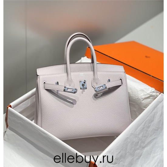 Hermes Hermès Birkin 25 Togo Dreamy Purple Silver Hardware Hand-Stitched