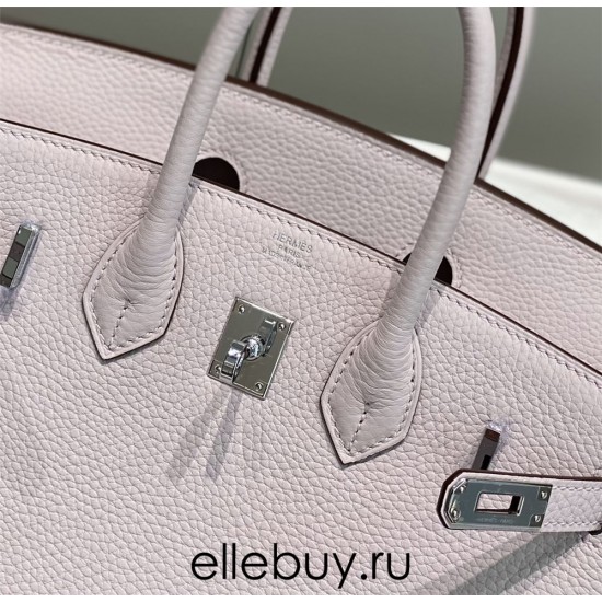 Hermes Hermès Birkin 25 Togo Dreamy Purple Silver Hardware Hand-Stitched