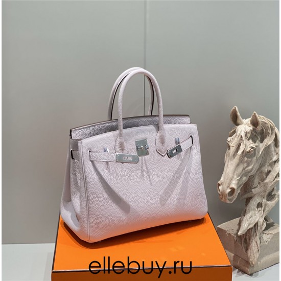 Hermes Hermès Birkin 30 Togo Dreamy Purple Silver Hardware Hand-Stitched