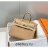 Hermes Hermès Birkin 25 Togo Milk Tea Brown Gold Hardware Hand-Stitched