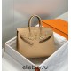 Hermes Hermès Birkin 25 Togo Milk Tea Brown Gold Hardware Hand-Stitched