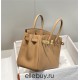 Hermes Hermès Birkin 25 Togo Milk Tea Brown Gold Hardware Hand-Stitched