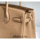 Hermes Hermès Birkin 30 Togo Milk Tea Brown Gold Hardware Hand-Stitched