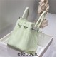 Hermes Hermès Birkin 30 Togo Bubble Green Silver Hardware Hand-Stitched