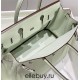 Hermes Hermès Birkin 30 Togo Bubble Green Silver Hardware Hand-Stitched