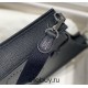 Hermes Hermès Evelyne 18 Togo Black Silver Hardware Hand-Stitched