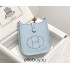 Hermes Hermès Evelyne 18 Togo Light Blue Gold Hardware Hand-Stitched