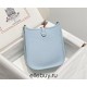 Hermes Hermès Evelyne 18 Togo Light Blue Gold Hardware Hand-Stitched