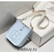 Hermes Hermès Evelyne 18 Togo Light Blue Gold Hardware Hand-Stitched