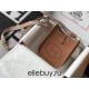 Hermes Hermès Evelyne 18 Togo Brown Gold Hardware Hand-Stitched