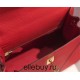 Hermes Hermès Kelly 28 Epsom Red Gold Hardware Hand-Stitched