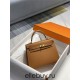 Hermes Hermès Kelly 28 Epsom Brown Gold Hardware Hand-Stitched