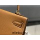 Hermes Hermès Kelly 28 Epsom Brown Gold Hardware Hand-Stitched