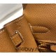 Hermes Hermès Kelly 28 Epsom Brown Gold Hardware Hand-Stitched