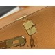 Hermes Hermès Kelly 25 Epsom Brown Gold Hardware Hand-Stitched