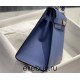 Hermes Hermès Kelly 28 Epsom Blue Gold Hardware Hand-Stitched