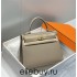 Hermes Hermès Kelly 28 Epsom Grey Gold Hardware Hand-Stitched