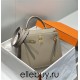 Hermes Hermès Kelly 28 Epsom Grey Gold Hardware Hand-Stitched