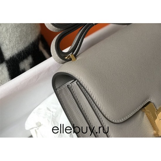 Hermes Hermès Constance 23 Epsom Grey Gold Hardware Hand-Stitched