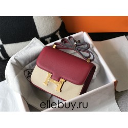 Hermes Hermès Constance 23 Epsom Deep Red Gold Hardware Hand-Stitched