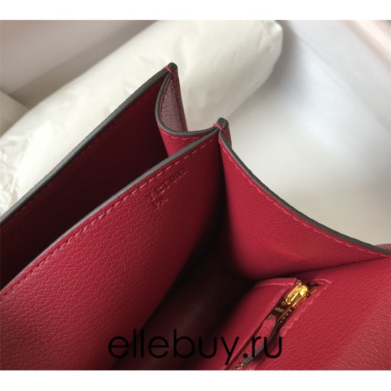 Hermes Hermès Constance 23 Epsom Deep Red Gold Hardware Hand-Stitched