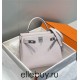 Hermes Hermès Kelly 25 Togo Dreamy Purple Silver Hardware Hand-Stitched