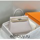 Hermes Hermès Kelly 25 Togo Dreamy Purple Silver Hardware Hand-Stitched