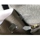 Hermes Hermès Kelly 25 Crocodile Skin Pattern Lambskin Inside Grey Gold Hardware Hand-Stitched