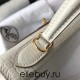 Hermes Hermès Kelly 28 Crocodile Skin Pattern Lambskin Inside White Gold Hardware Hand-Stitched