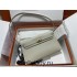 Hermes Hermès Kelly Elan 27 Goat Skin Grey Gold Hardware Hand-Stitched