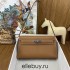 Hermes Hermès Kelly Elan 27 Goat Skin Brown Silver Hardware Hand-Stitched