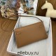 Hermes Hermès Kelly Elan 27 Goat Skin Brown Silver Hardware Hand-Stitched